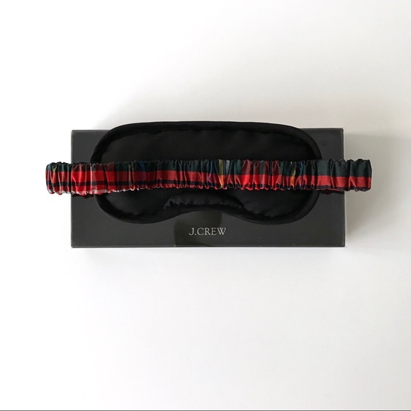 NWT J.Crew Stewart Tartan Sleep Mask - Picture 13 of 15